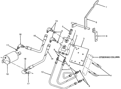 Hydraulic Lift Controls (1811) Diagram and Parts List for 1811 1812-756300-799999-146782100-146784100-147660100-147670100-147720100-148660100-148670100-149660100-149670100 Cub Cadet Lawn Tractor